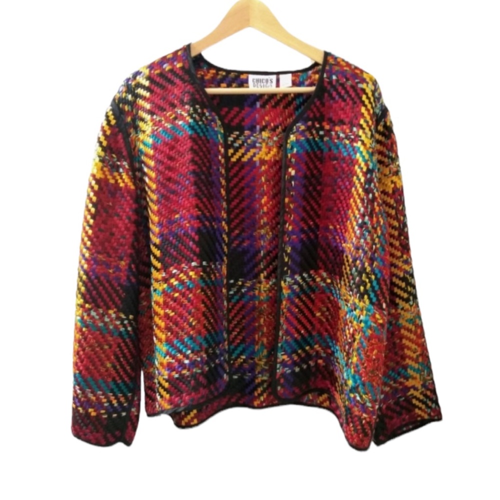 Vintage Chicos Design Multicolor Silk Weav…